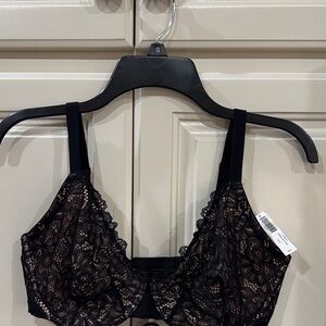 Soma Black Lace underwire Bra in 36G